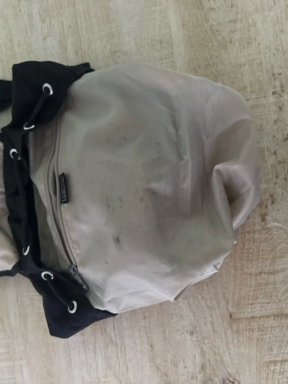 Kipling Black Nylon Small Backpack with Front Zips